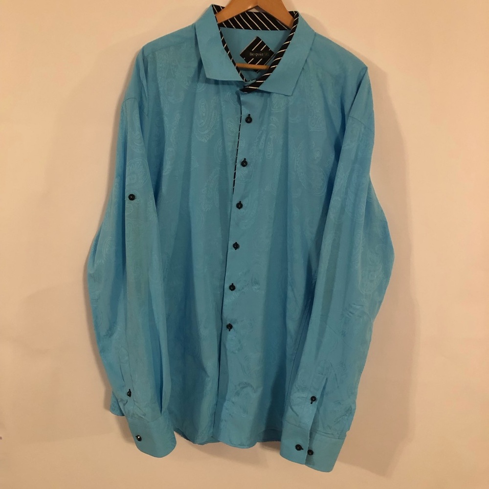 Bespoke Flip Cuff Roll Up Men’s Shirt Size 5XL
